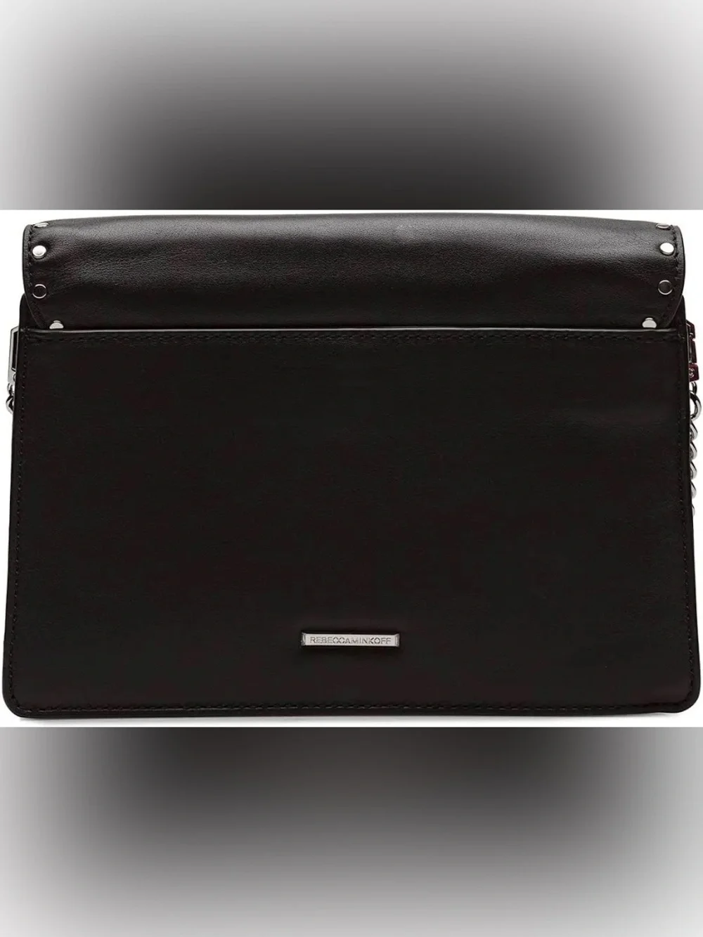 Rebecca Minkoff Midnighter Leather Crossbody Bag with chain